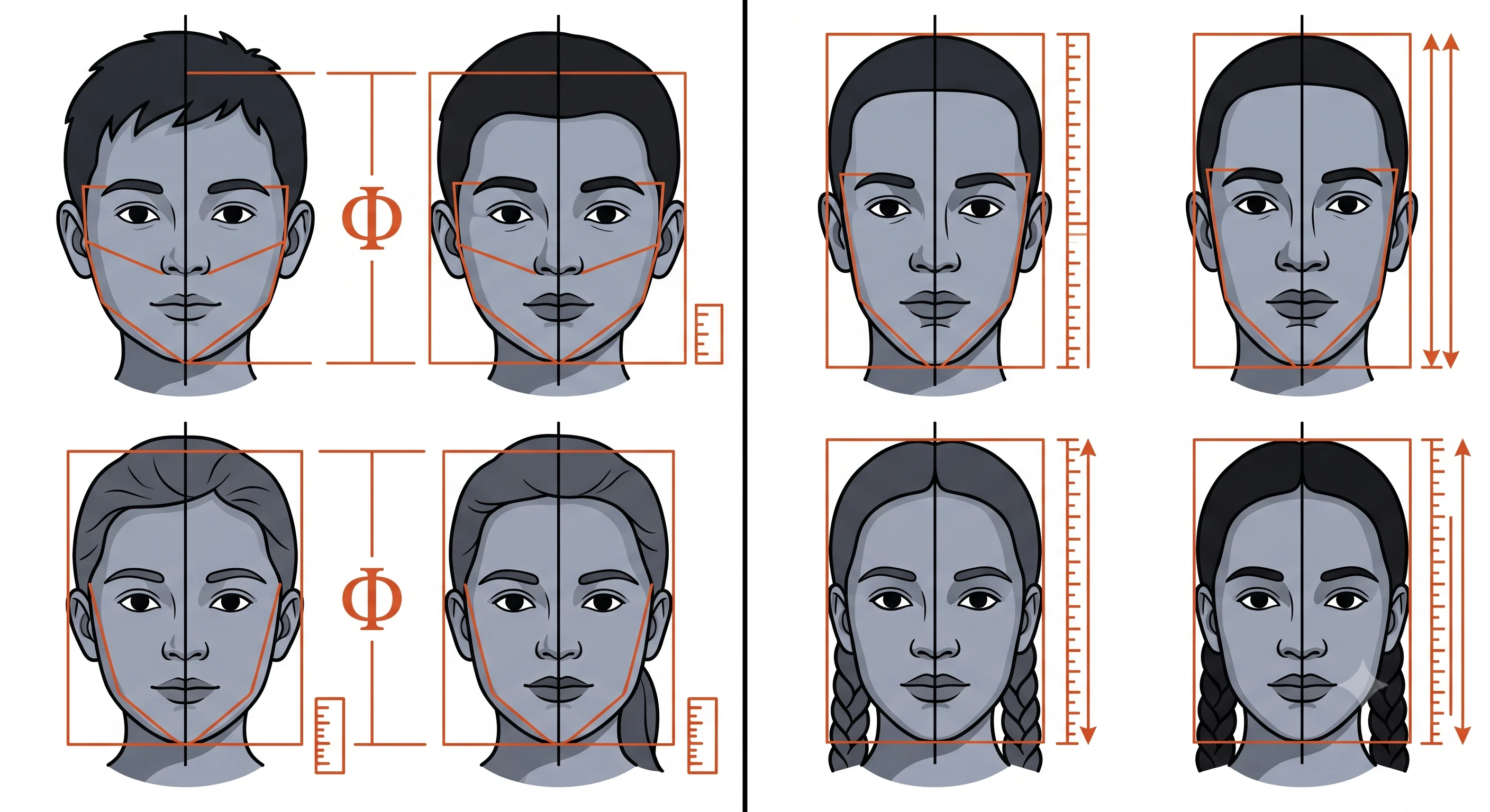 Ovale vs. längliche Gesichtsform: Der genaue Unterschied
