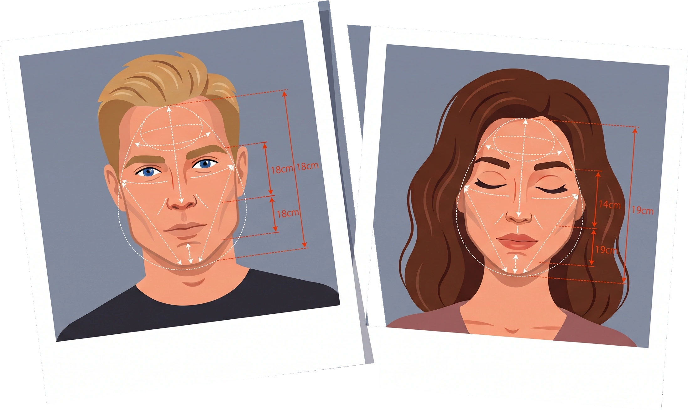 Segi Tiga Face Shape craniofacial geometry and styling guide